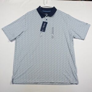 Walter Hagen Navy and White Polo Shirt Men’s XL NWT!